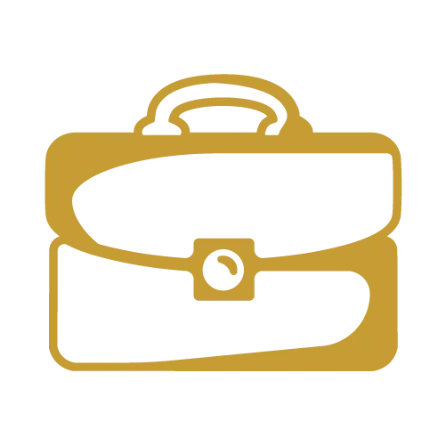 Zlatna ikonica aktovke – simbol privrednog prava i poslovnih pravnih dokumenata