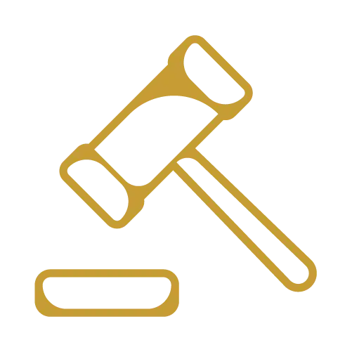 Zlatni sudski čekić – simbol krivičnog prava i sudskih postupaka