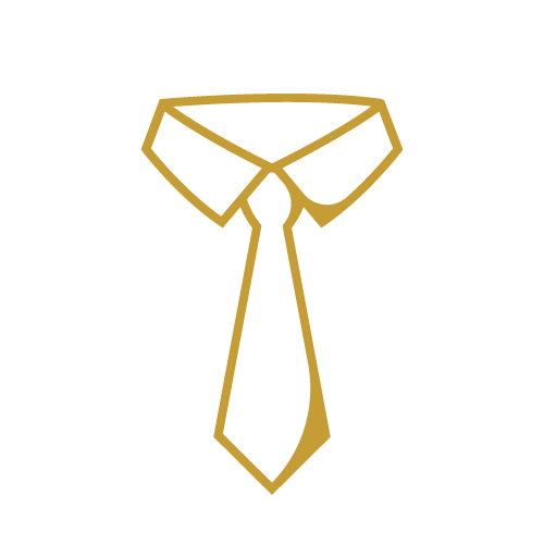 Zlatna ikonica kravate – simbol izvršnog postupka.